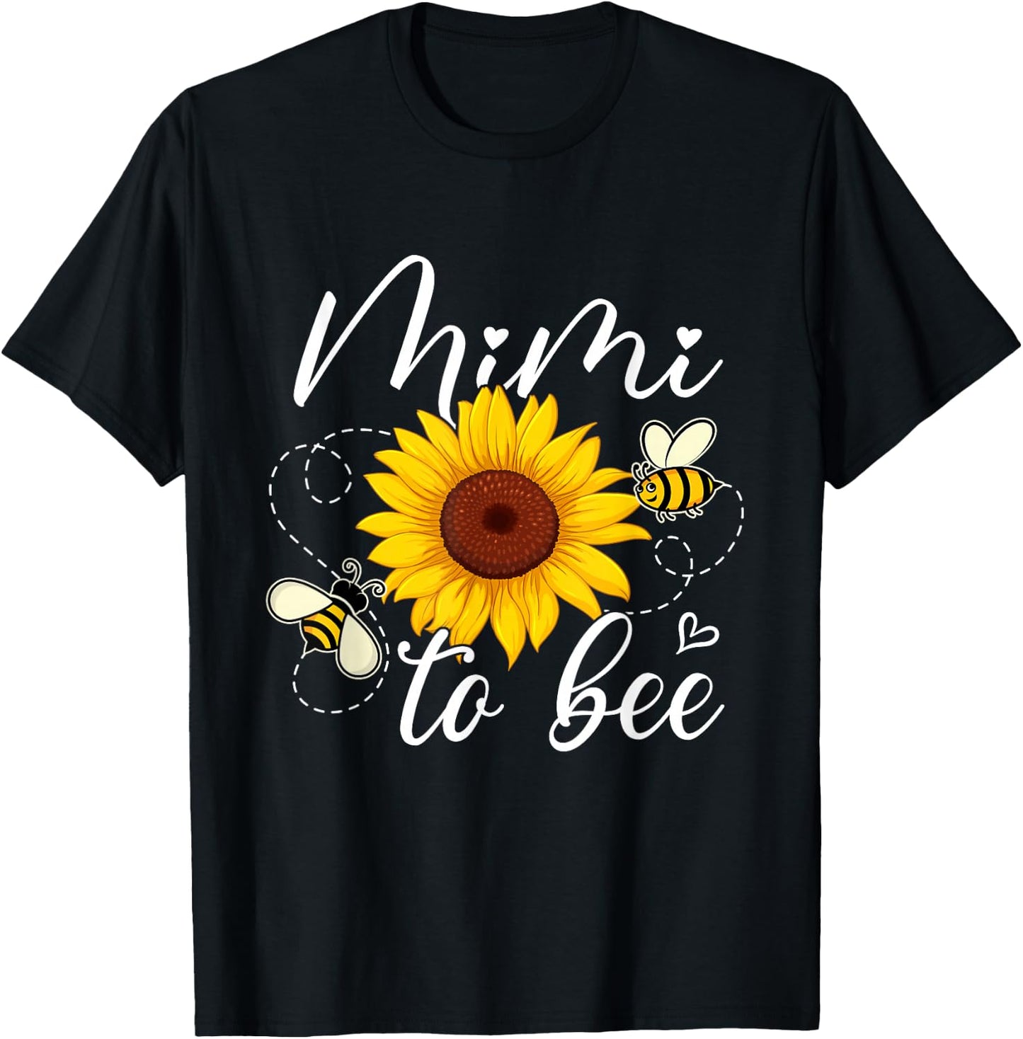 Mimi to Bee Cute Pregnancy Announcement T-Shirt - T-Shirt | Black