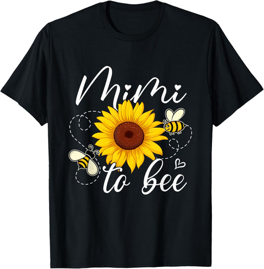Mimi to Bee Cute Pregnancy Announcement T-Shirt - T-Shirt | Black