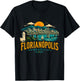 Vintage Florianopolis Brazil Travel Souvenir Landmark Gift T-Shirt - T-Shirt | Black