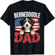 Funny Bernedoodle Dad Art Boys Bernedoodle Dog Owner T-Shirt - T-Shirt | Black