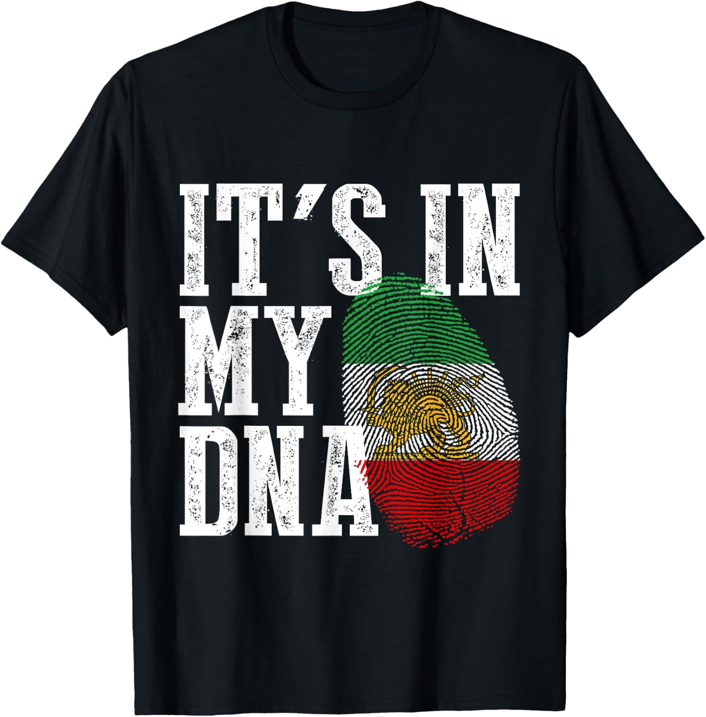 Iranian flag, Iran lion, Persian flag, Iran. , Black, S T-Shirt - T-Shirt | Black