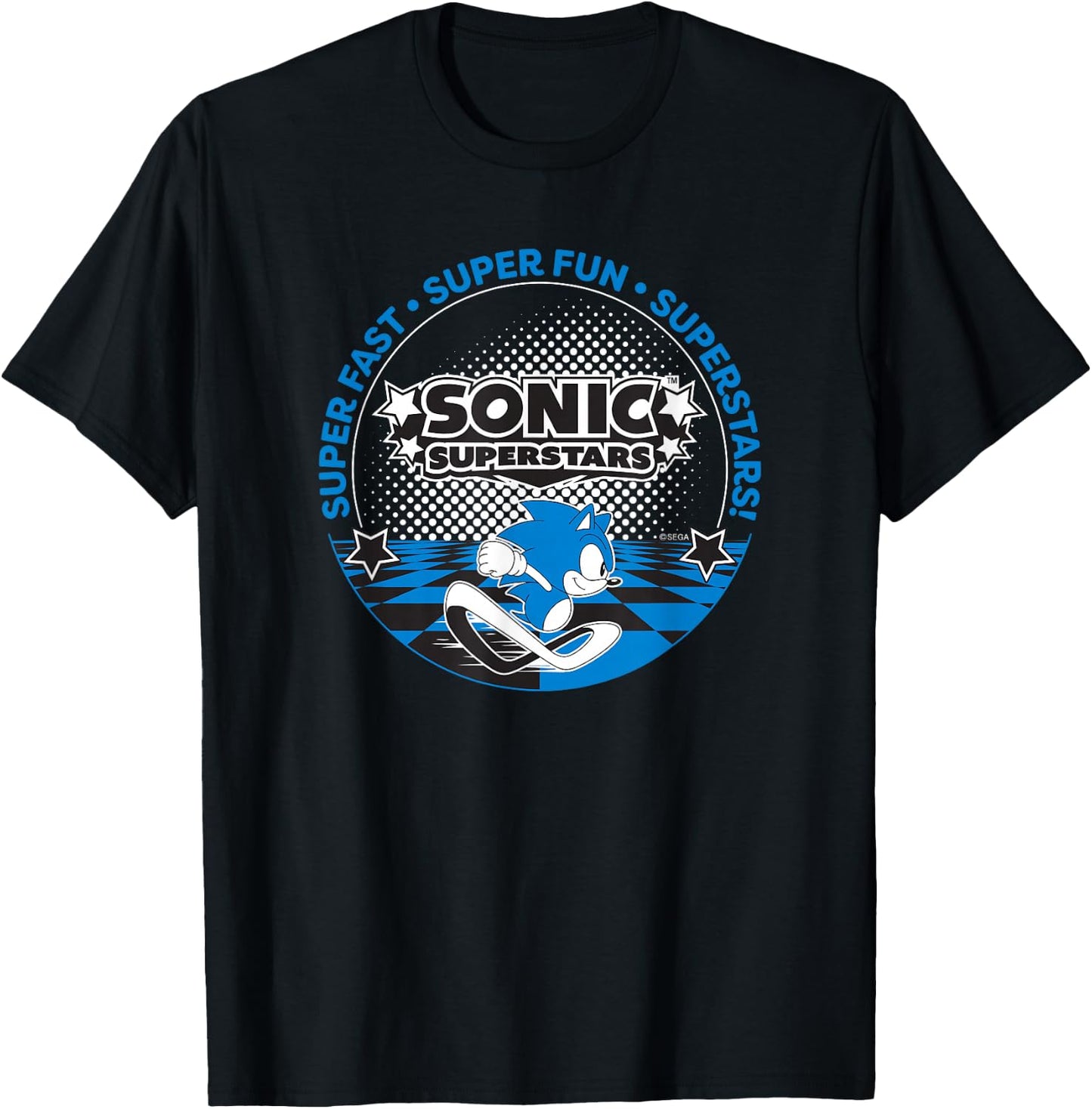 Sonic The Hedgehog, Sonic Superstars - Super Fast, Super Fun T-Shirt - T-Shirt | Black