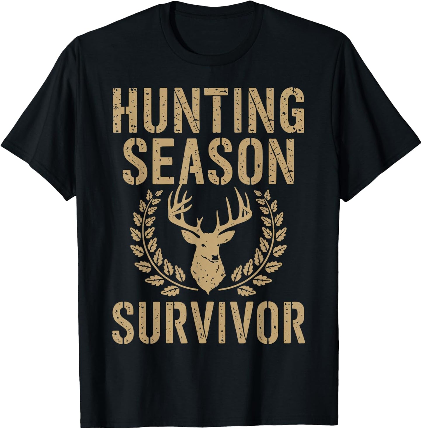 Hunting Season Survivor T-Shirt - T-Shirt | Black