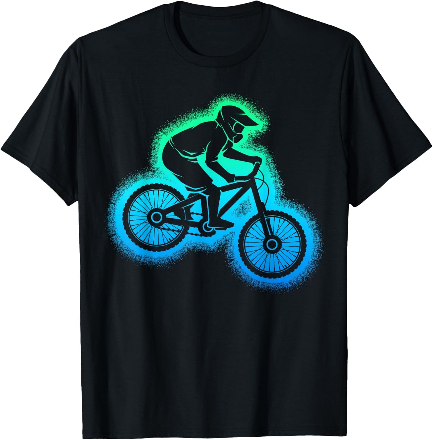 Mountain Bike MTB Downhill Biker Children Boys T-Shirt - T-Shirt | Black