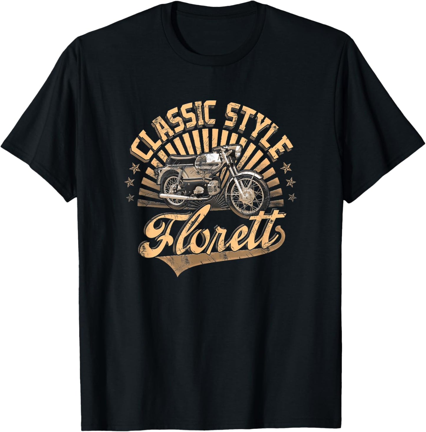 Kreidler Florett Moped Classic Style , black T-Shirt - T-Shirt | Black