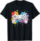 Game Controller Splash Gaming Video Gamer Men Boys Kids T-Shirt - T-Shirt | Black