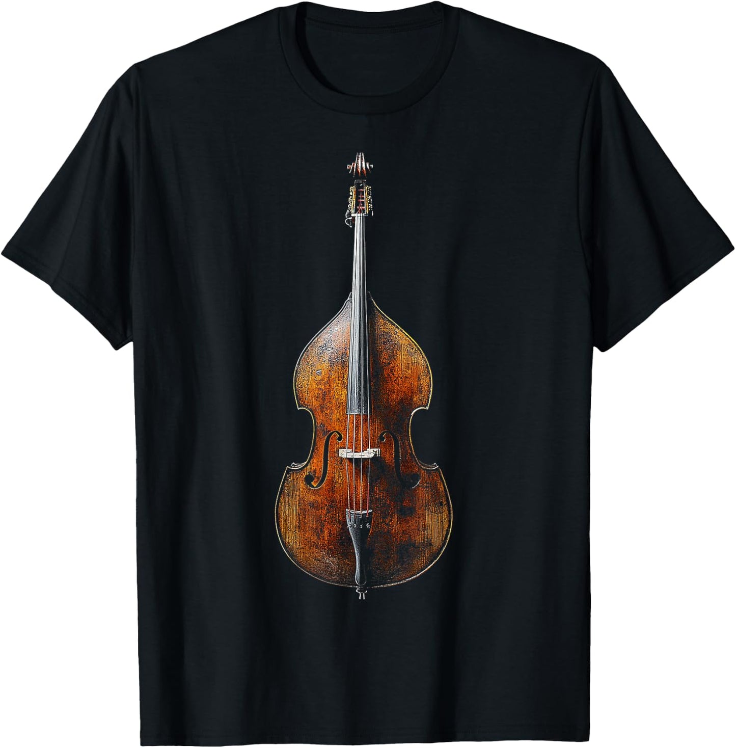 Double Bass Music Instrument Graphic Art Double Bass T-Shirt - T-Shirt | Black