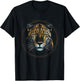Jaguar Face Big Cat Lover Print Art Graphic Design Men Women Kids T-Shirt - T-Shirt | Black