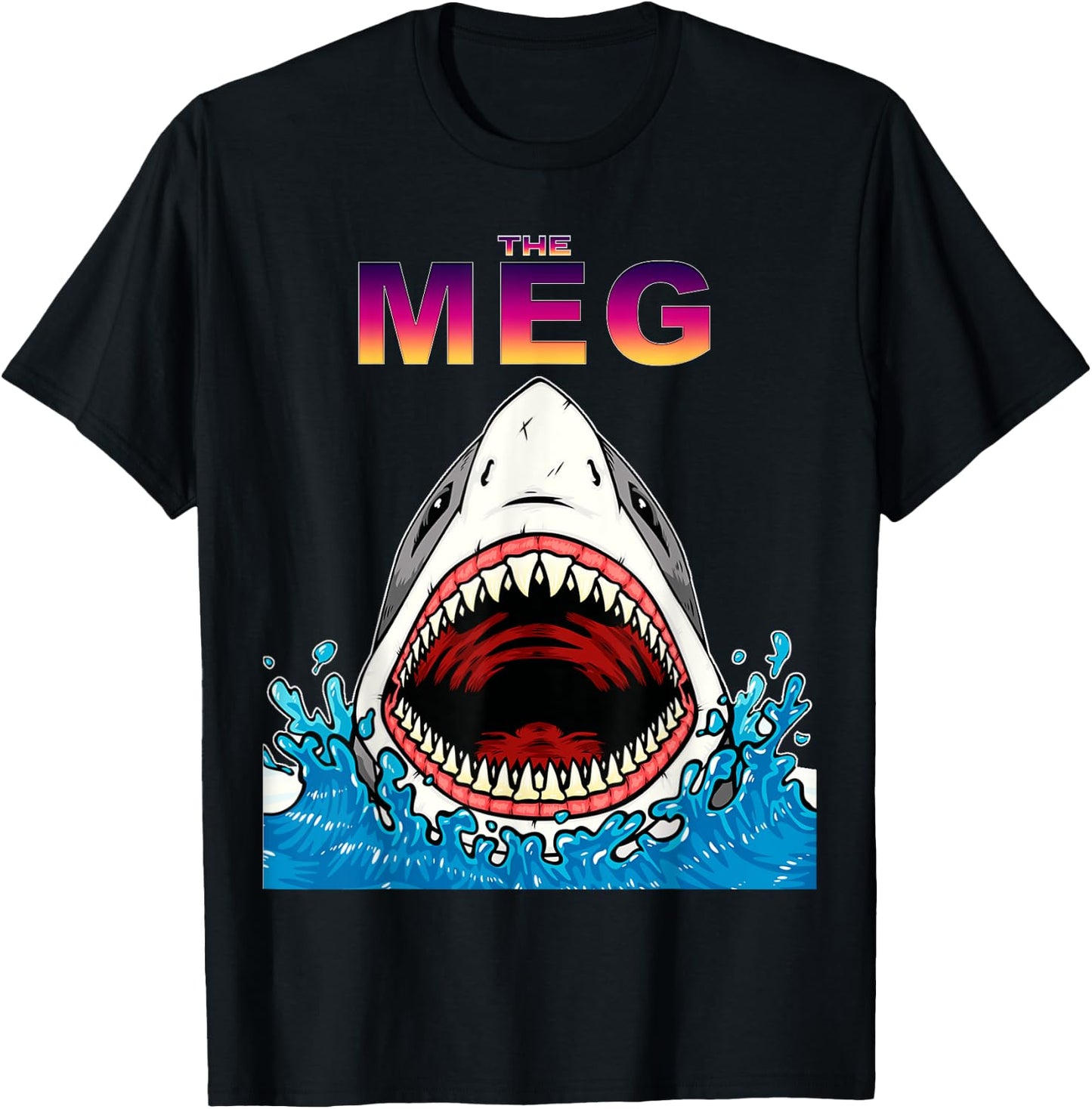 Meg, Shark, | love Shark Gift 2021 T-Shirt - T-Shirt | Black
