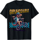 BRUHOSAURUS: T-Rex Dinosaur Riding BMX Bike - Boys Bruh T-Shirt - T-Shirt | Black