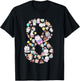 8 Year Old Cat Lover 8th Birthday Cat Animals Themed T-Shirt - T-Shirt | Black