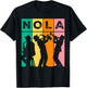 Vintage NOLA New Orleans Mardi Gras Music Carnival Festival T-Shirt - T-Shirt | Black