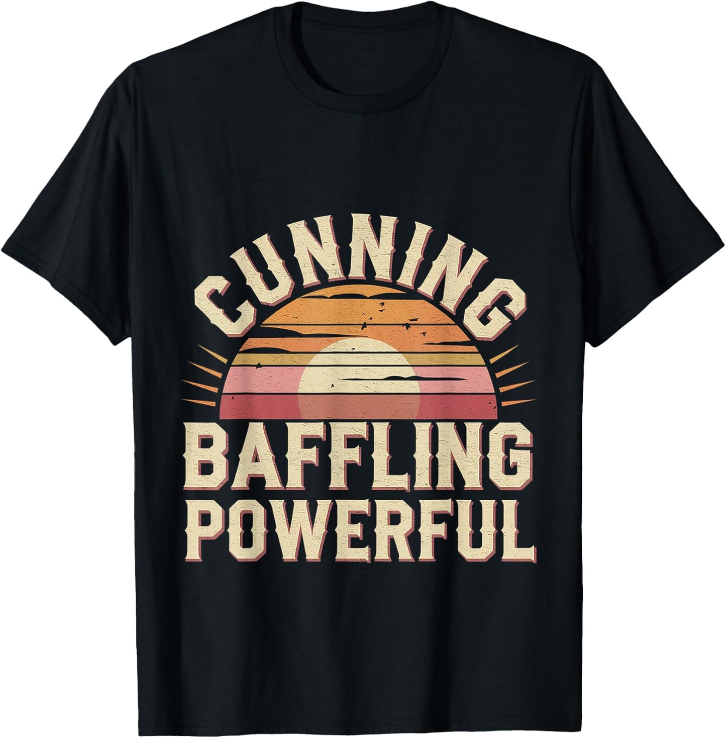 Cunning Baffling Powerful Alcoholism Journey Recovery T-Shirt - T-Shirt | Black