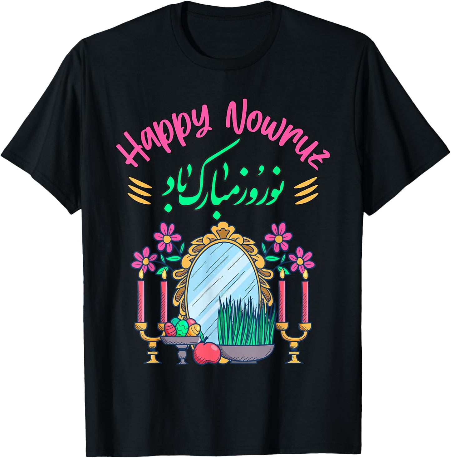 Nowruz Persisches Neujahr Happy Norooz Festival Happy Nowruz T-Shirt - T-Shirt | Black