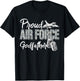 Proud Air Force Godfather US Military Family Matching T-Shirt - T-Shirt | Black
