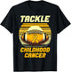 Tackle Football Childhood Cancer Awareness Kids Boys T-Shirt - T-Shirt | Black