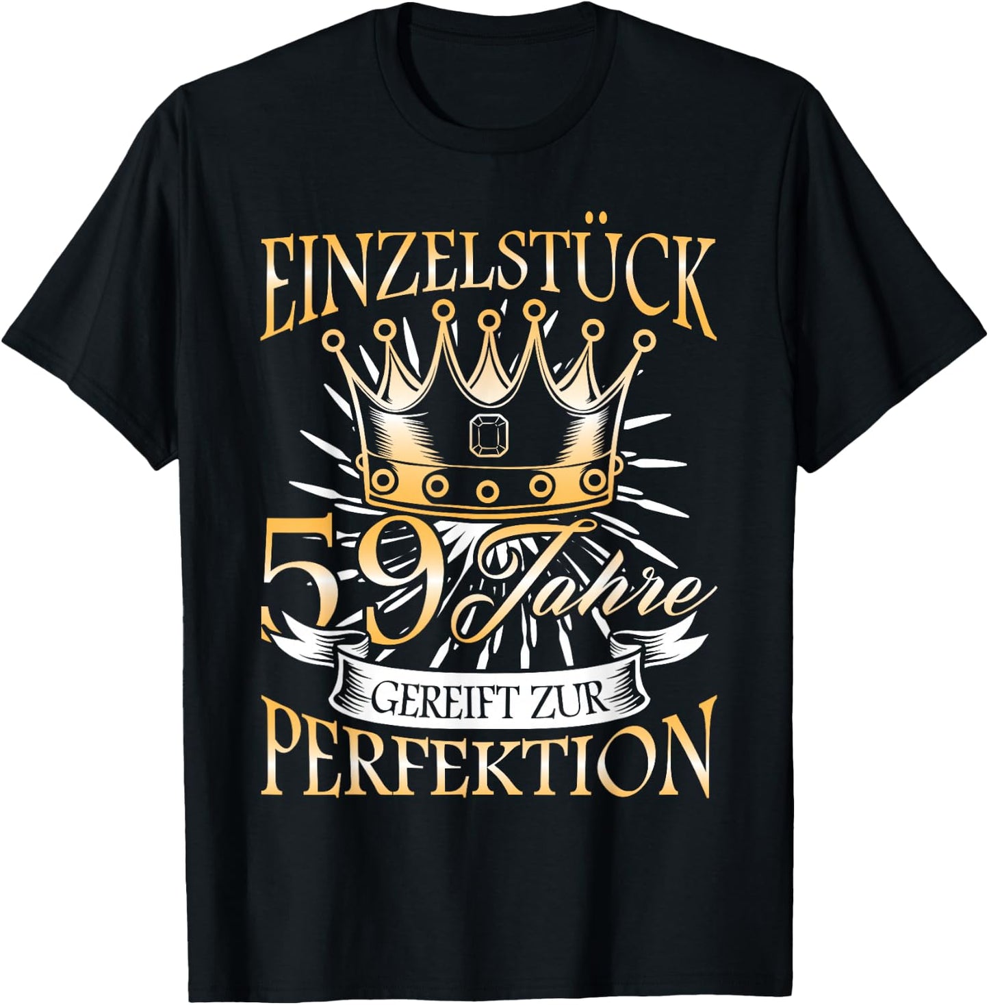 59th Birthday Woman I 59th Birthday I 59th Birthday , black T-Shirt - T-Shirt | Black