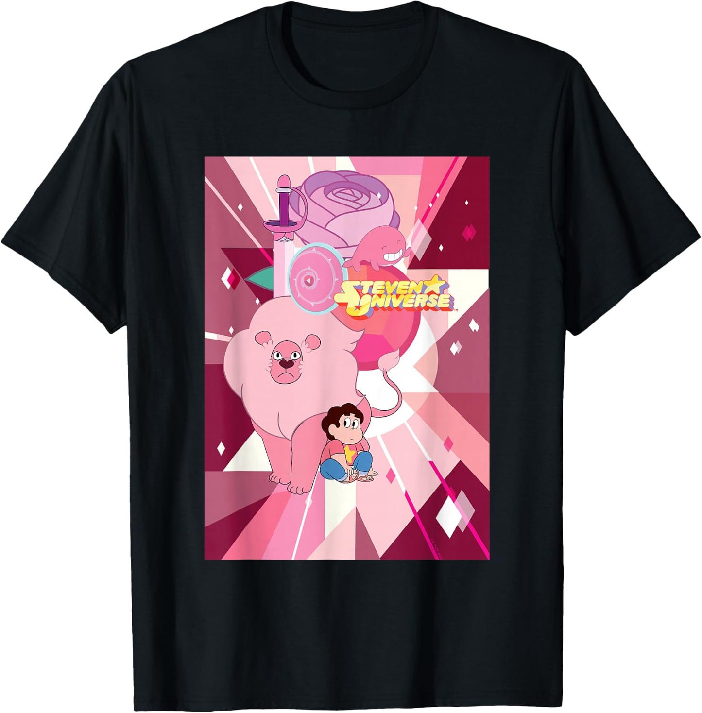Steven Universe Steven and the Lion T-Shirt - T-Shirt | Black
