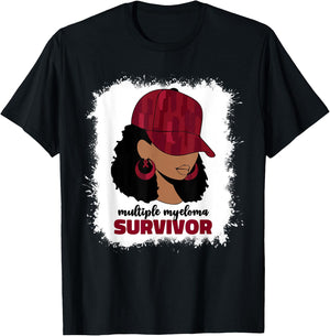 Multiple Myeloma Survivor Multiple Myeloma Cancer T-Shirt - T-Shirt | Black