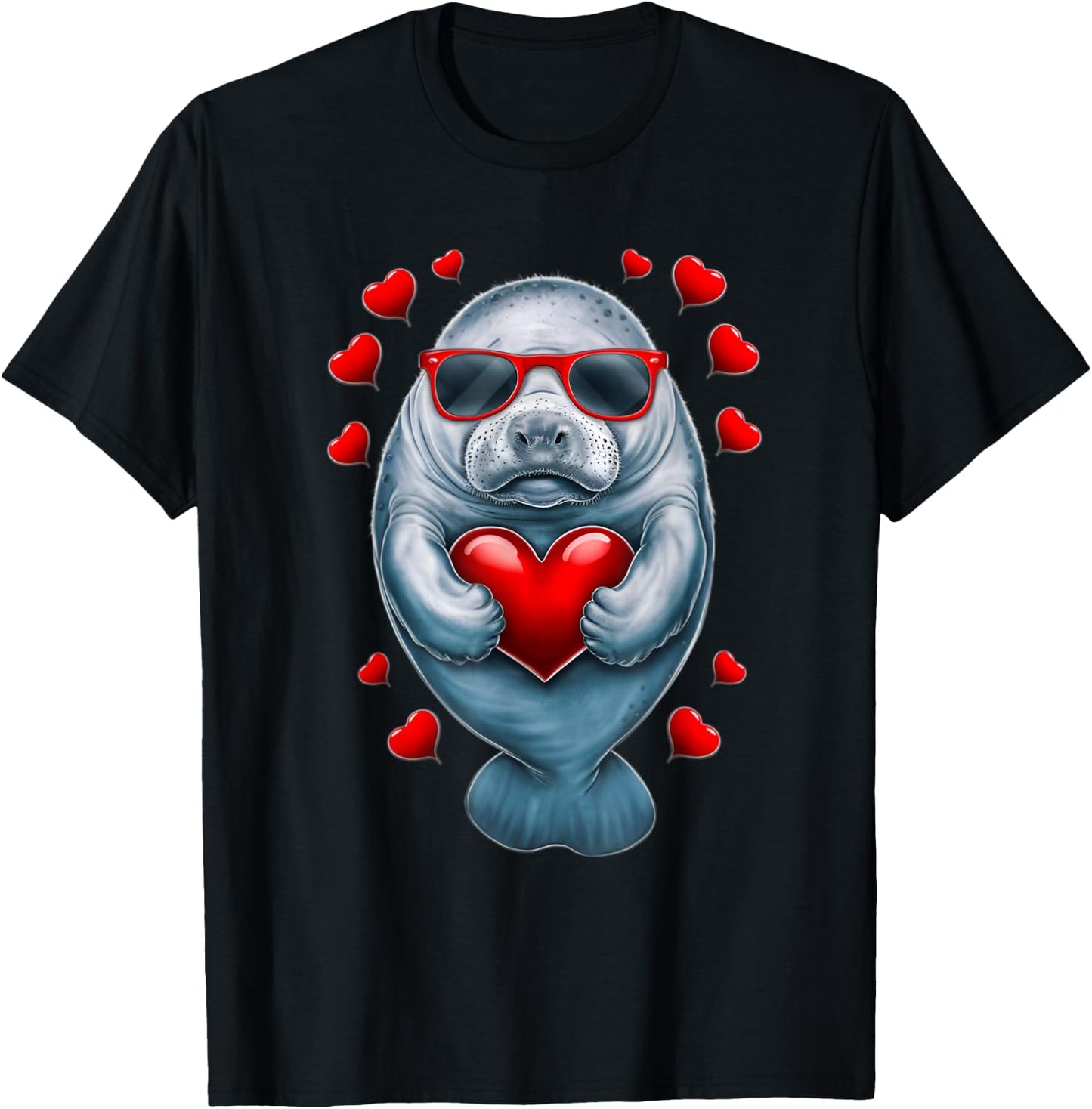 manatee Manatees T-Shirt - T-Shirt | Black