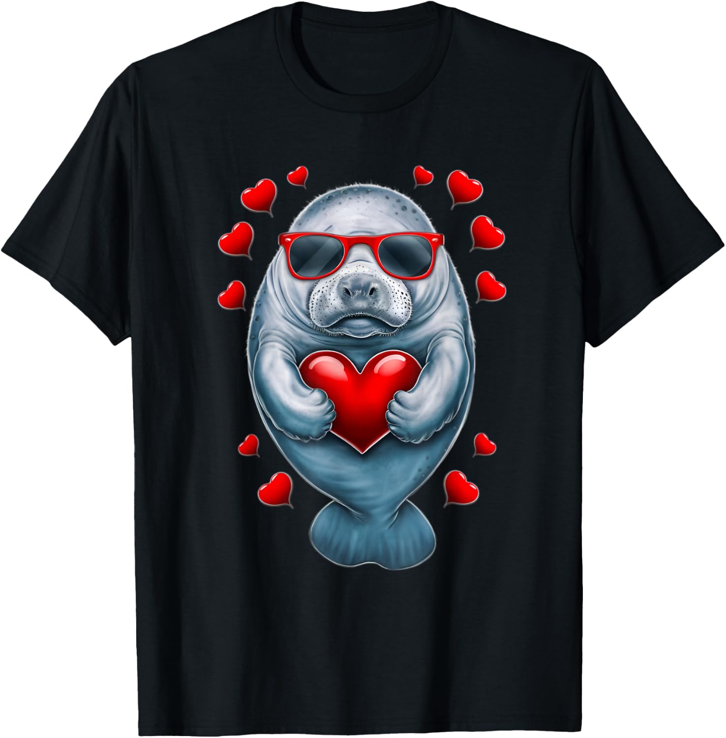 manatee Manatees T-Shirt - T-Shirt | Black