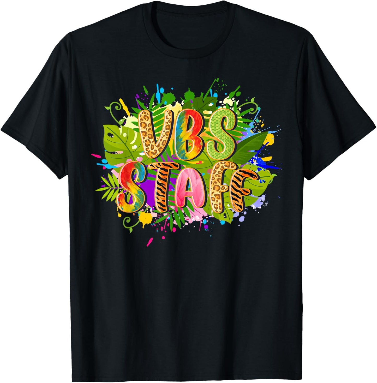 VBS Staff Jungle Rainforest Team Vacation Bible School Squad T-Shirt - T-Shirt | Black
