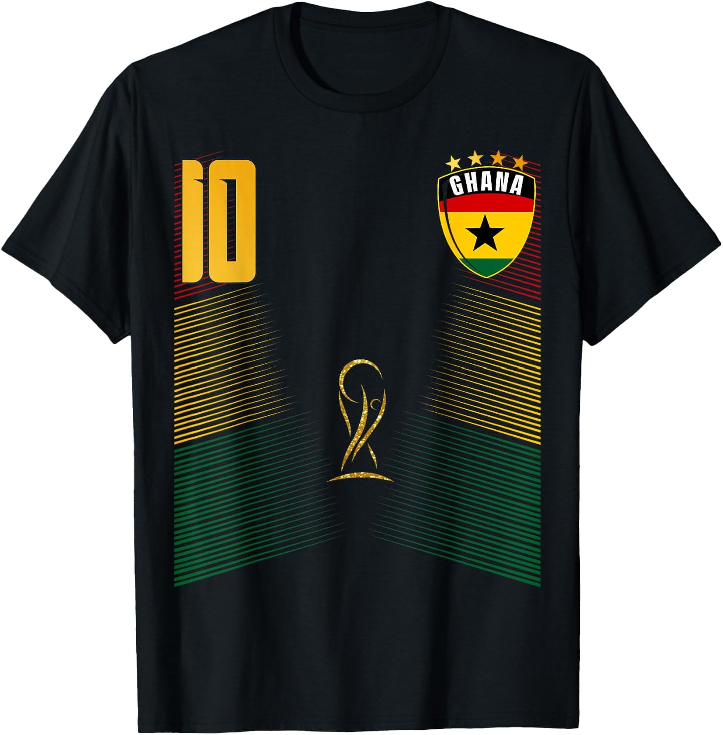 Ghana Flag Ghanaian Pride Lovers T-Shirt - T-Shirt | Black