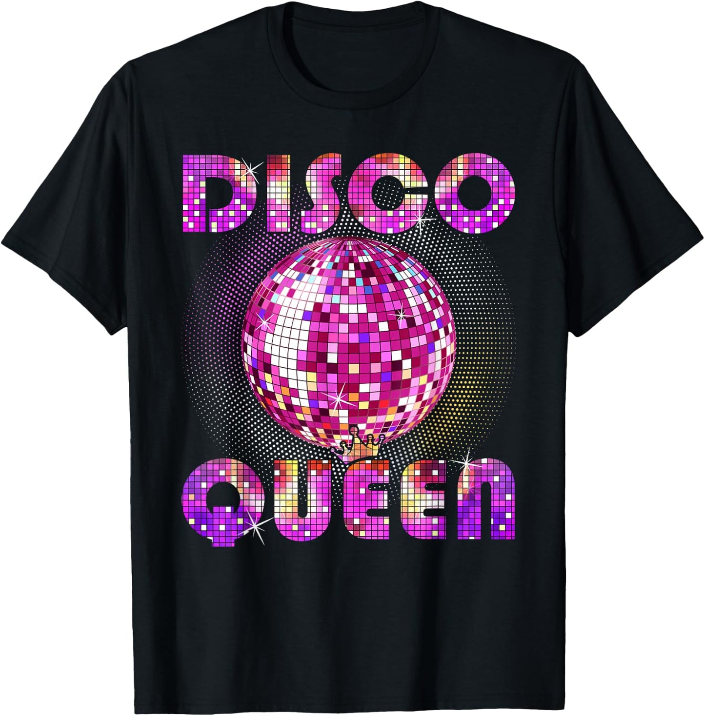 Disco Queen Art and Girls Radio Music Disco Dancing T-Shirt - T-Shirt | Black