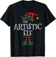 The Artistic Elf Matching Family Group Gift Funny Christmas T-Shirt - T-Shirt | Black