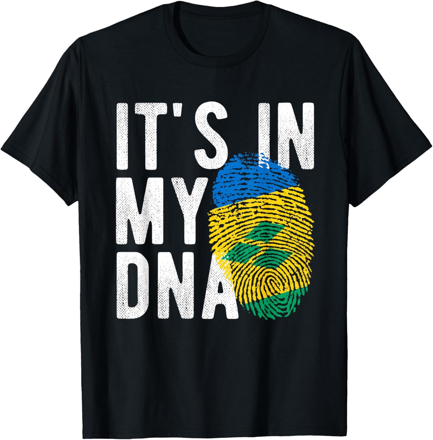 It's in My DNA St. Vincent and The Grenadines Flag T-Shirt - T-Shirt | Black