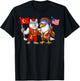 Turkey USA Flag Turkish American Roots Türkiye American T-Shirt - T-Shirt | Black