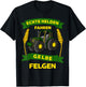 Bauer Landwirt Echte Helden Fahren Gelbe Felgen Traktor T-Shirt - T-Shirt | Black