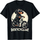 Doxycycline Pharmacy Funny Dachshund On Bicycle Pharmacist T-Shirt - T-Shirt | Black