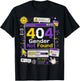 Non Binary Error 404 Gender Not Found T-Shirt - T-Shirt | Black