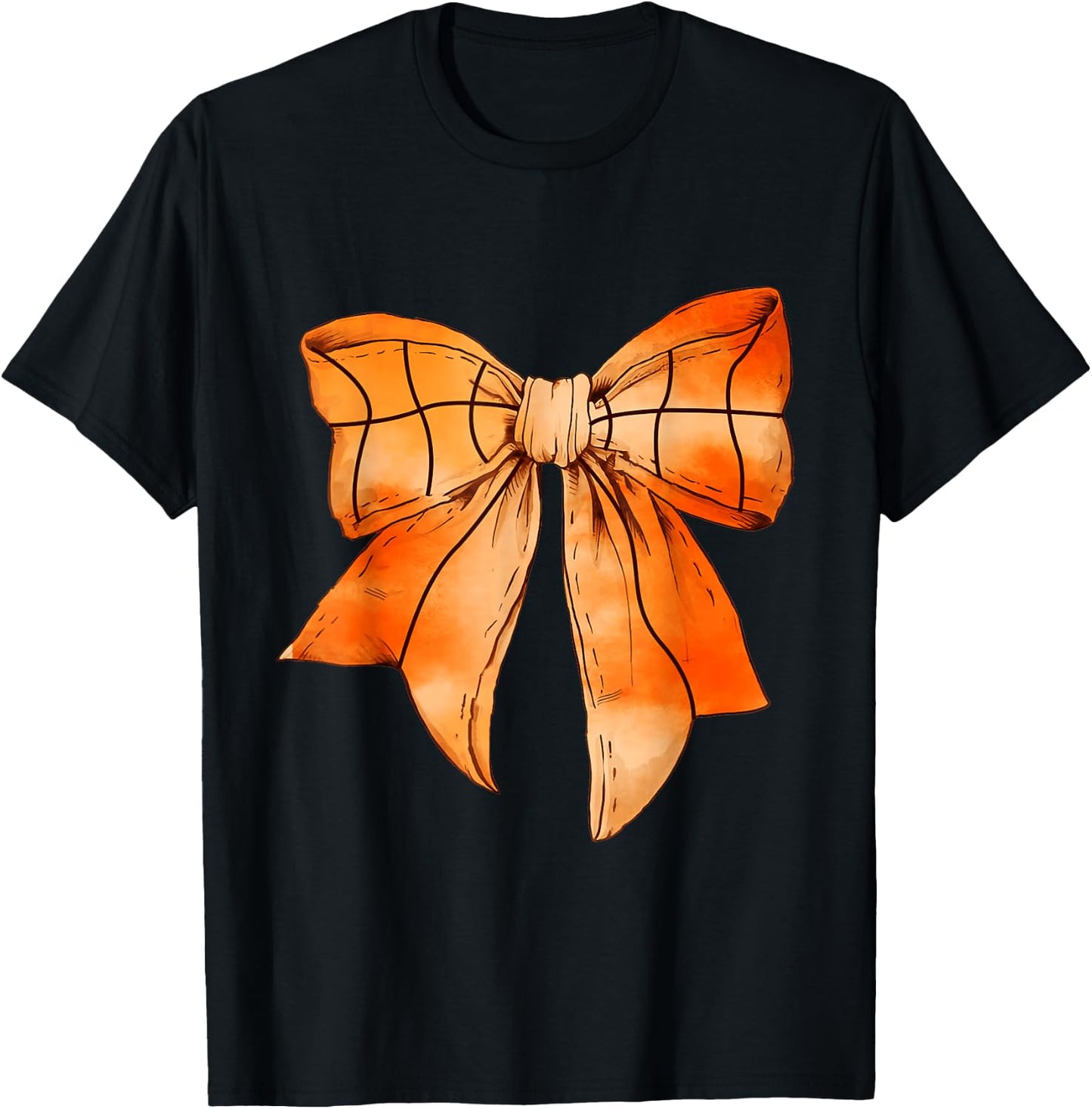Basketball Mom Coquette Bow For Gameday T-Shirt - T-Shirt | Black