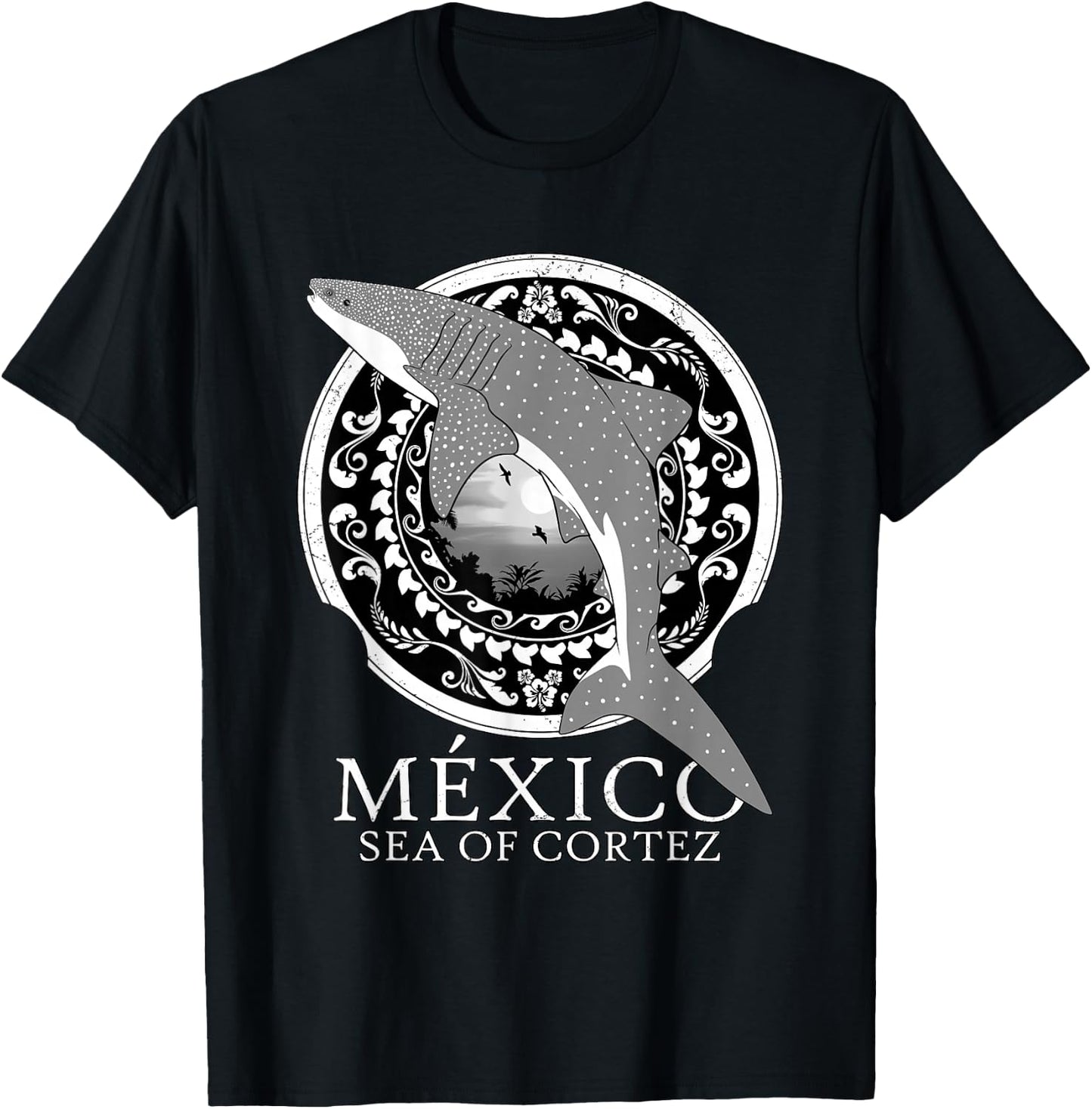 Whale Shark Sea of Cortez Mexico T-Shirt - T-Shirt | Black