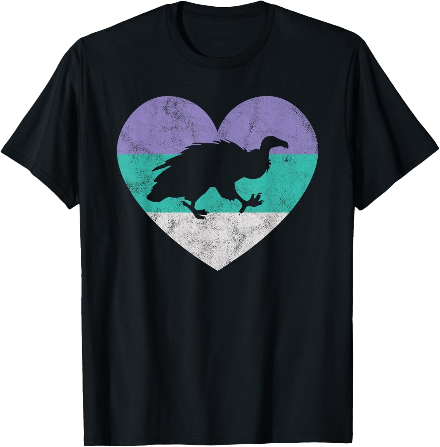 Vulture Gift & Girls Retro Cute T-Shirt - T-Shirt | Black