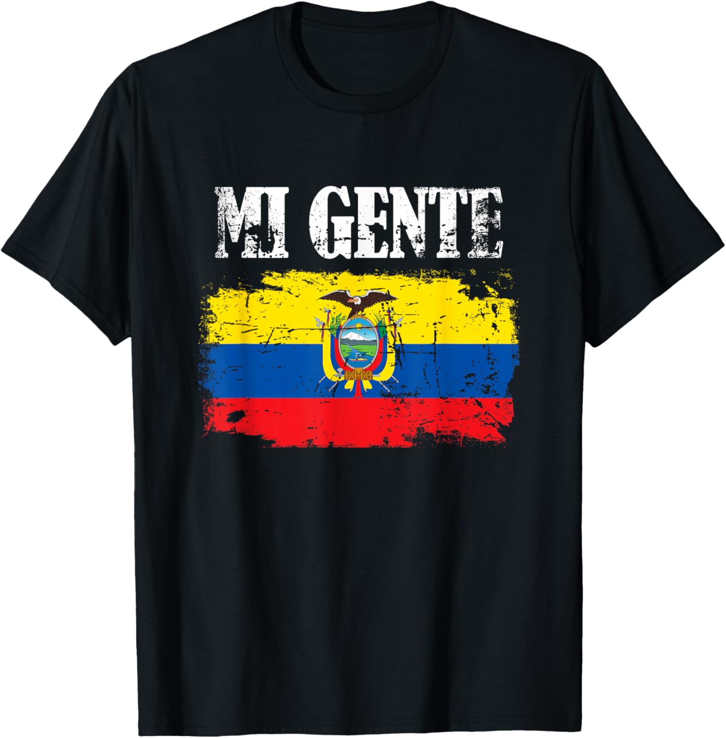 Mi Gente (My People) Ecuador Pride T-Shirt - T-Shirt | Black