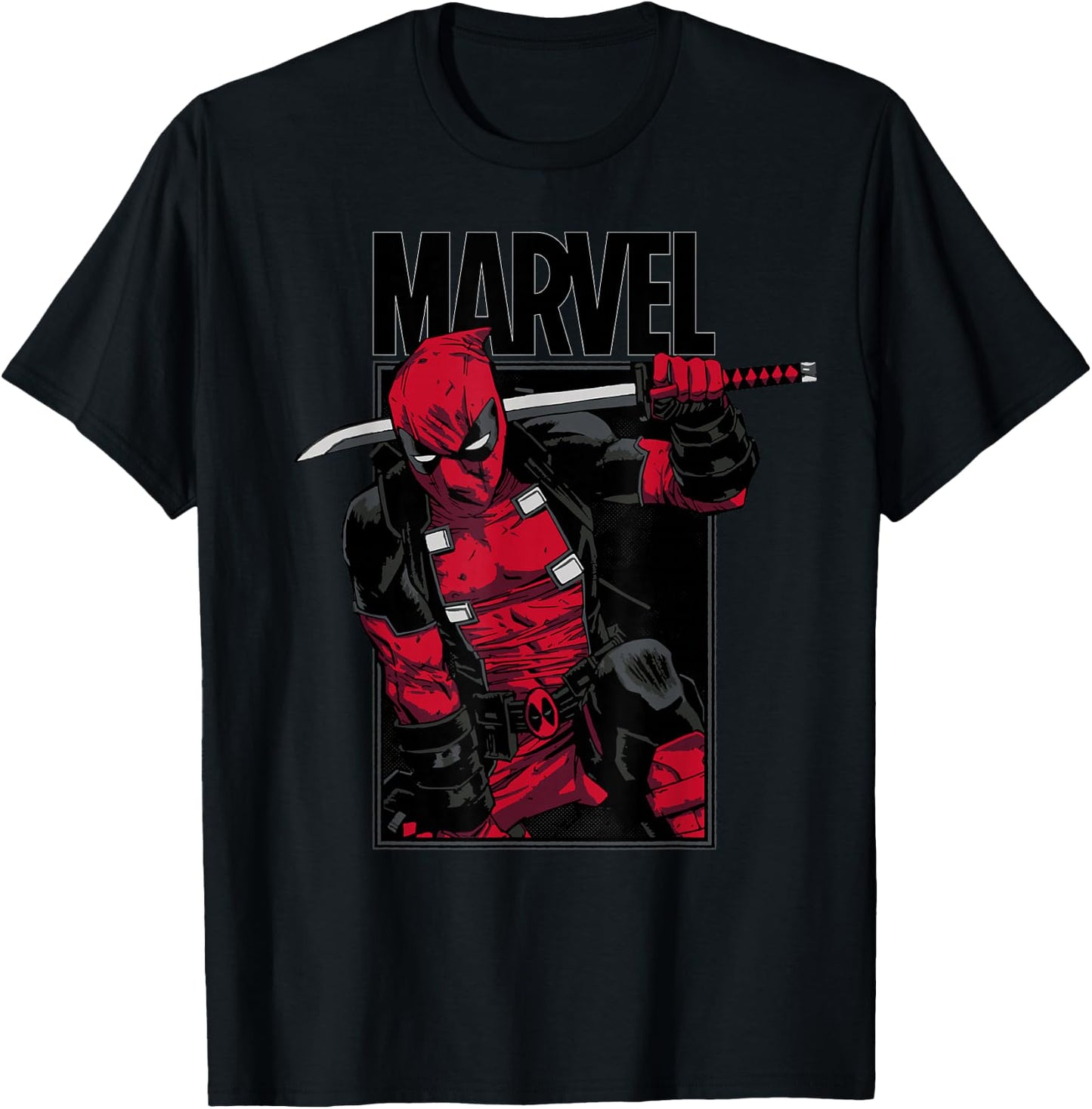 Marvel Deadpool Sword , black T-Shirt - T-Shirt | Black