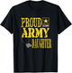 Proud Army Daughter Military Pride T-Shirt - T-Shirt | Black