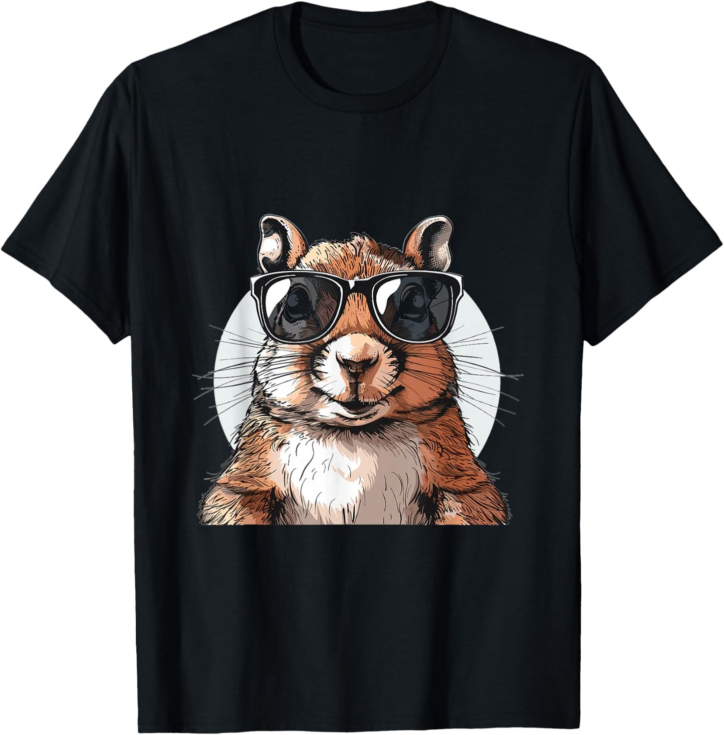Squirrel Animal Lover Graphic T-Shirt - T-Shirt | Black