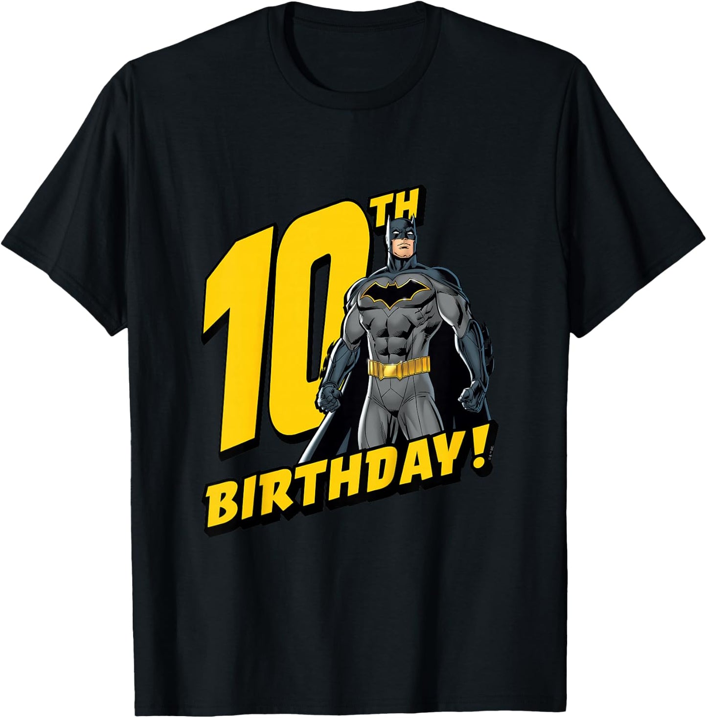 Kids Batman 10th Birthday T-Shirt - T-Shirt | Black