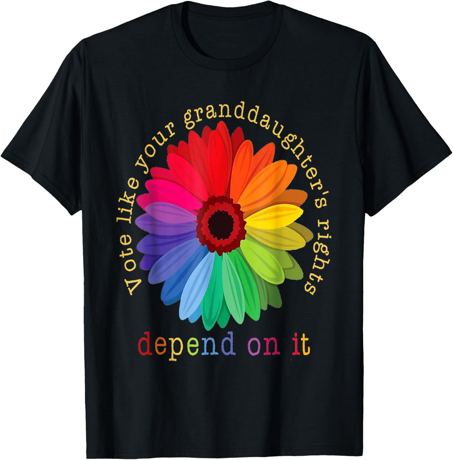 Vote Like Your Granddaughter's Rights T-Shirt - T-Shirt | Black