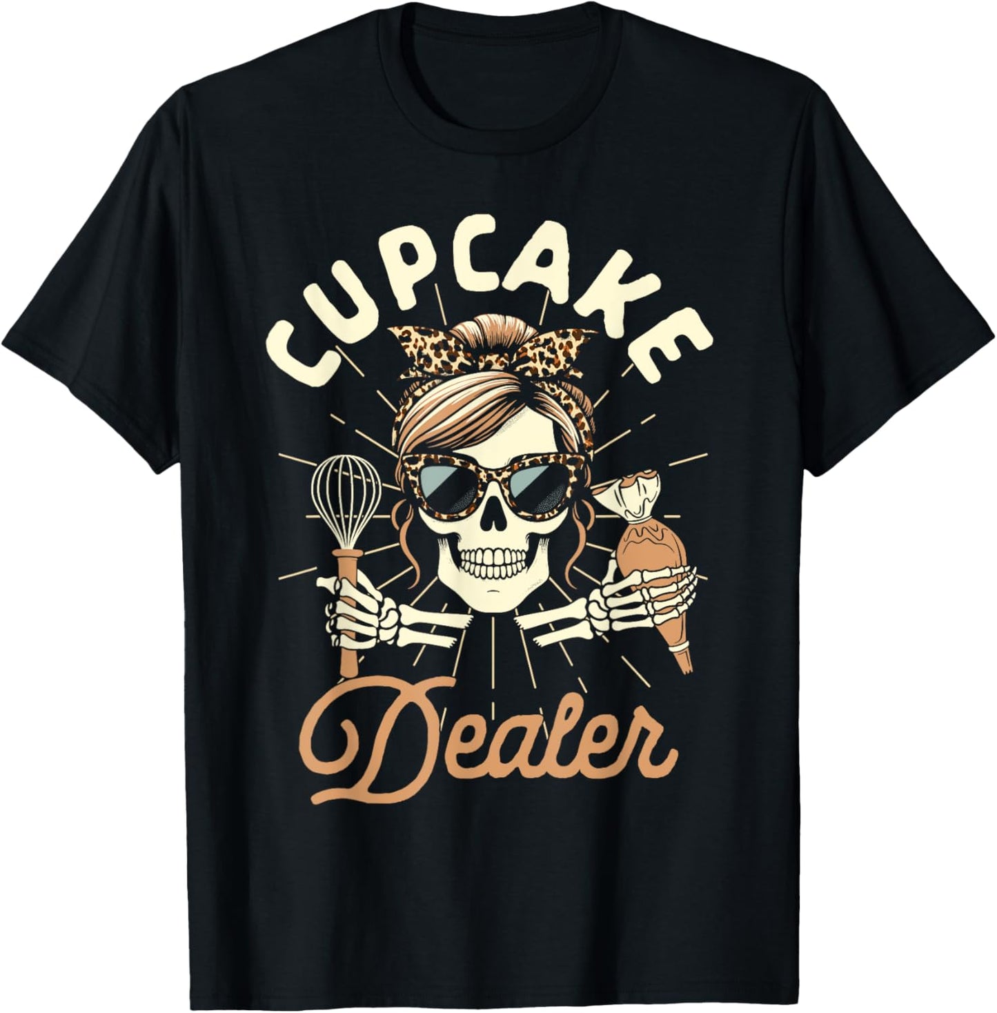 Baker Life Baking Lover Cupcake Baking Mom Cupcake Dealer T-Shirt - T-Shirt | Black