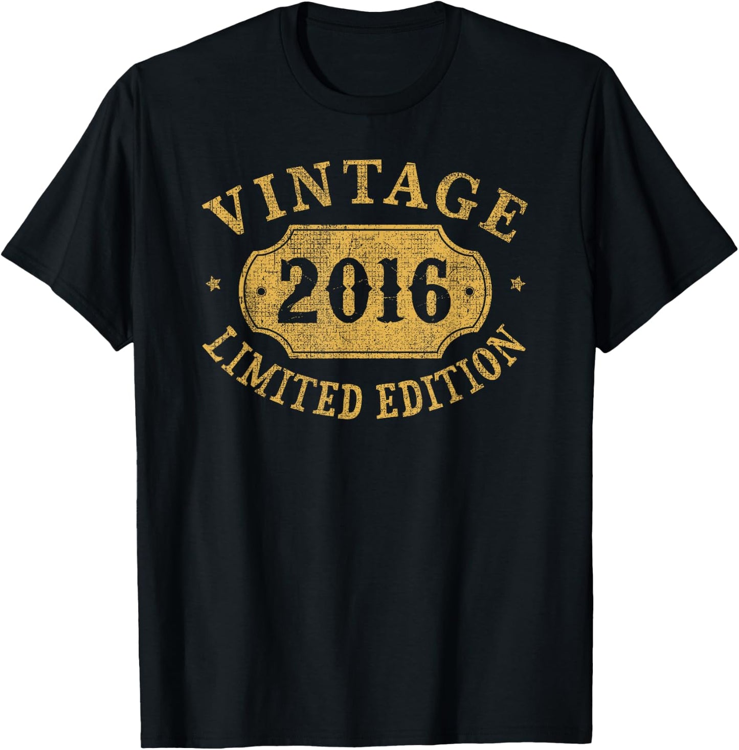 10ème Anniversaire Fils Garçon 10 Ans Fille Vintage Année De Naissance 2016 T-Shirt - T-Shirt | Black