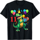 11th Birthday Shirt Boy Dinosaur Happy Bday T-rex Party Kids T-Shirt - T-Shirt | Black