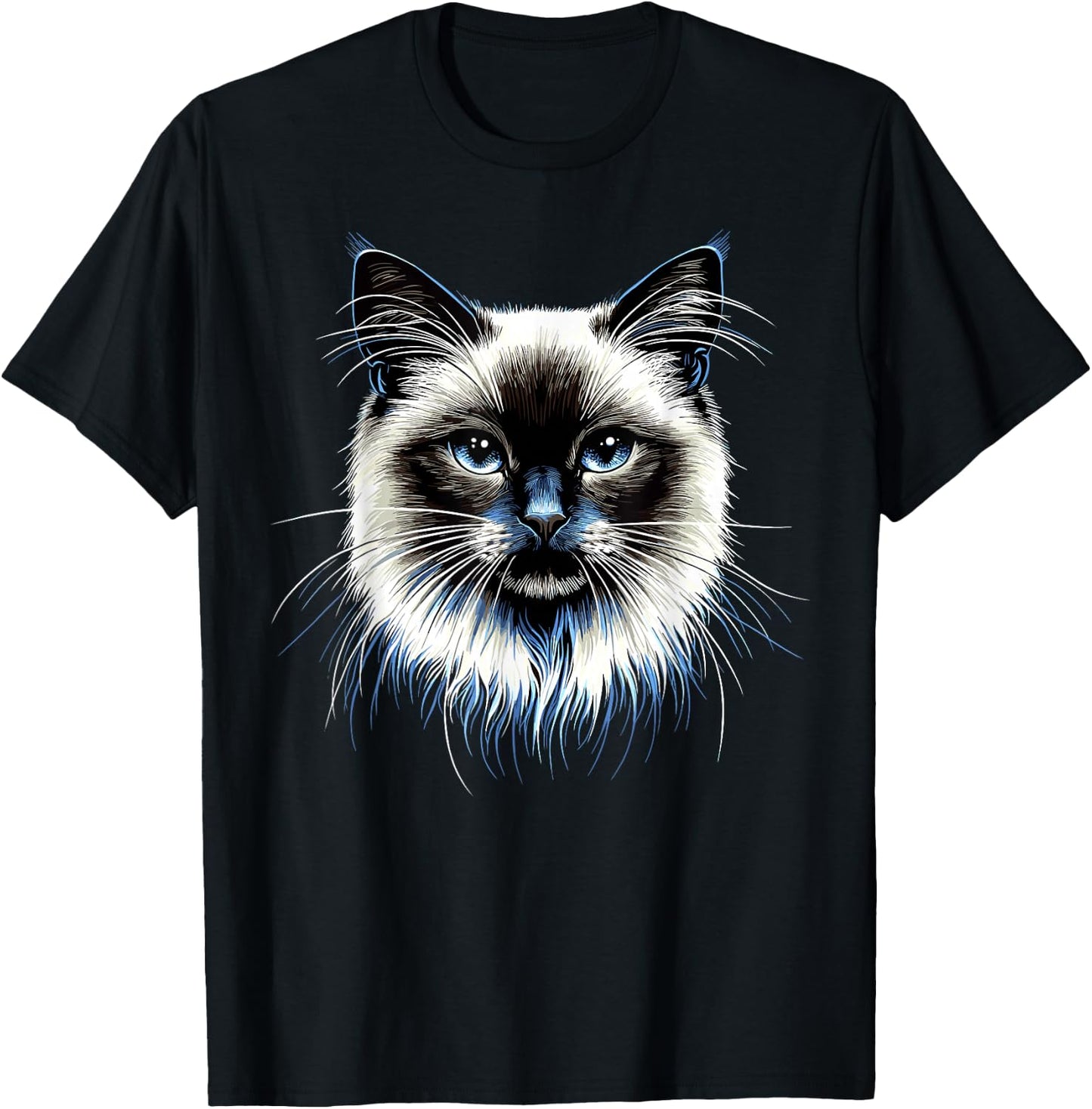 Burma Sacred Cat Burmese Cat Sweet Burma Cats , Black, S T-Shirt - T-Shirt | Black