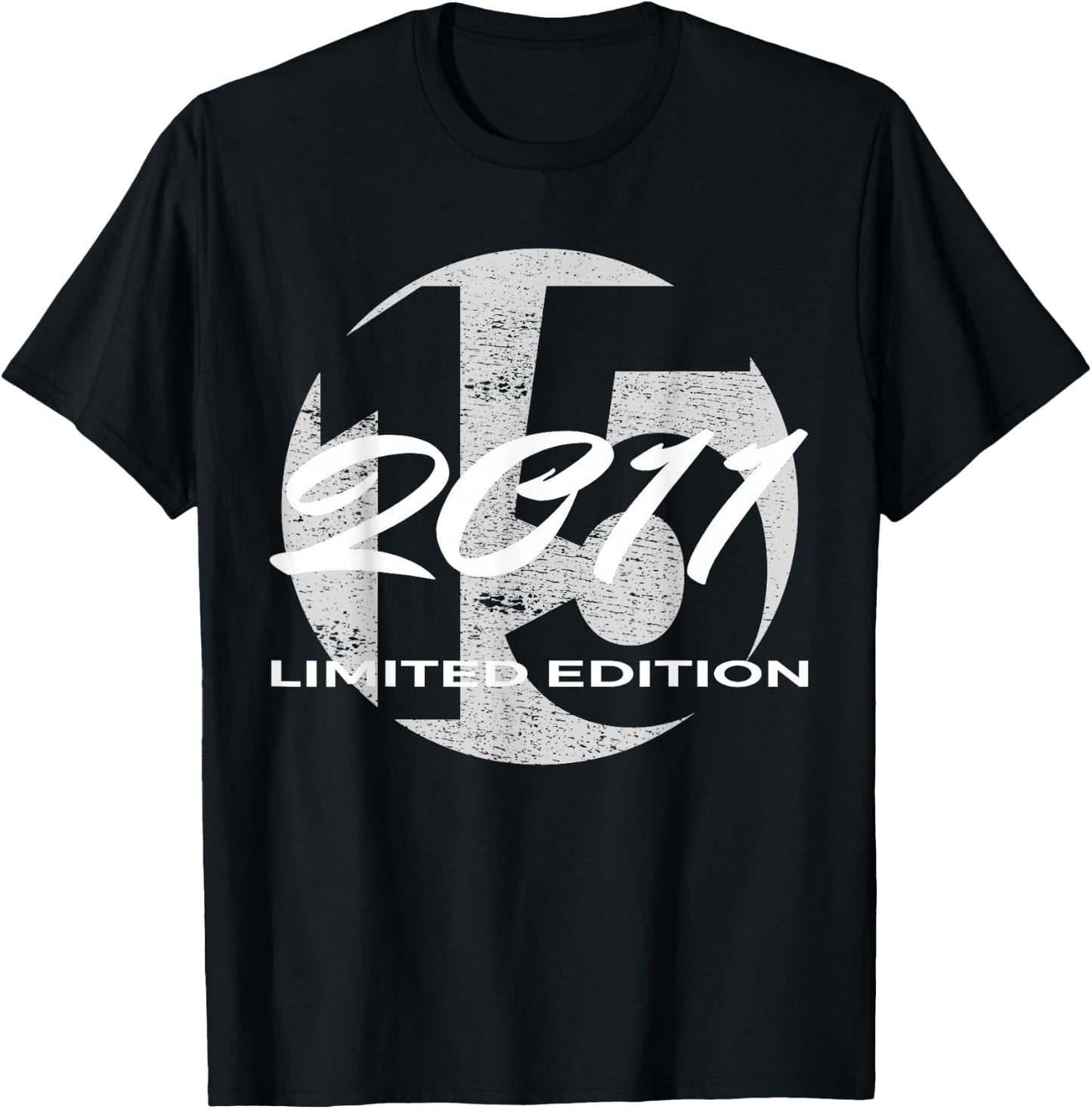 15. Geburtstag Mädchen Junge 15 Jahre 2011 Lustig Geschenk T-Shirt - T-Shirt | Black