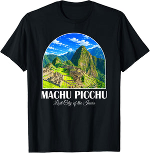 Peru Cusco Machu Picchu Lost City of the Incas Travel T-Shirt - T-Shirt | Black