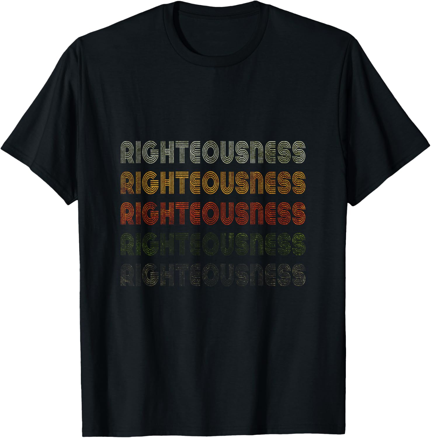 Love Heart Righteousness Grunge Vintage Style Righteousness T-Shirt - T-Shirt | Black